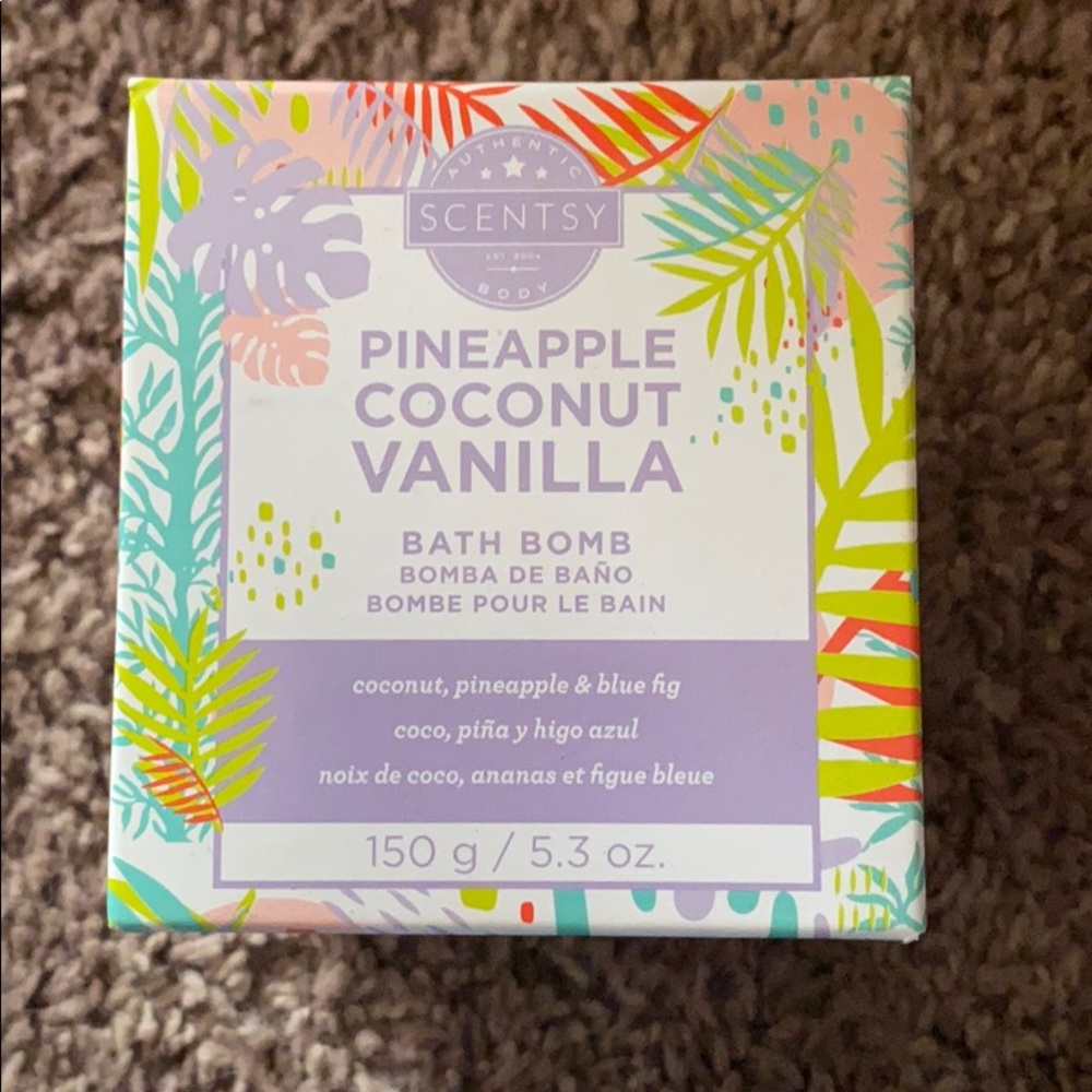Pineapple Coconut Vanilla Scentsy Bath Bomb